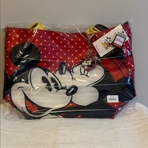 Disney Mickey Mouse Red and Black Tote